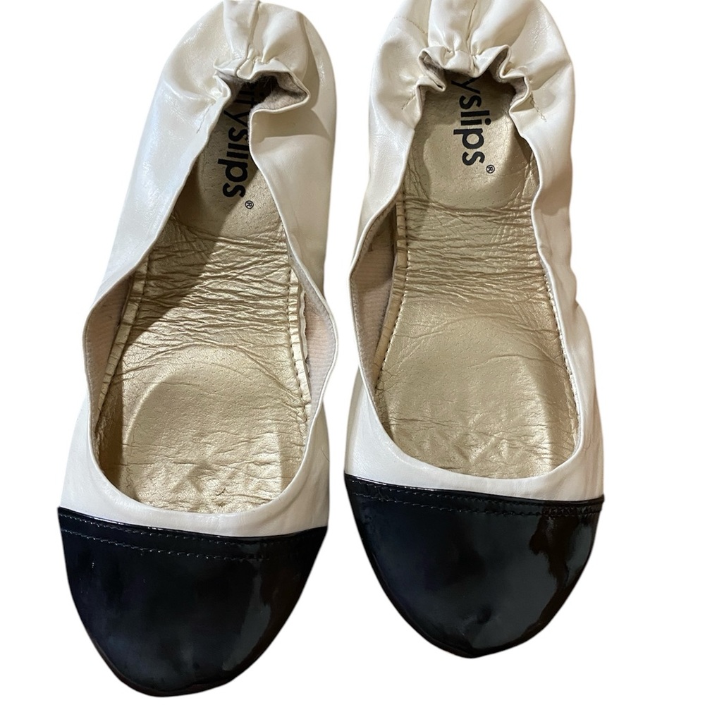 City Slips - Neiman Marcus Exclusive Color - Black and White Flats